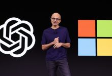 Microsoft CEO Satya Nadella speaks during the OpenAI DevDay event on November 06, 2023 in San Francisco