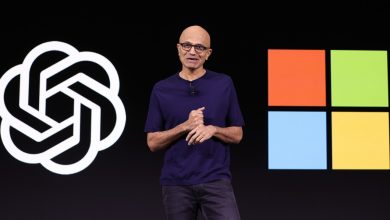 Microsoft CEO Satya Nadella speaks during the OpenAI DevDay event on November 06, 2023 in San Francisco